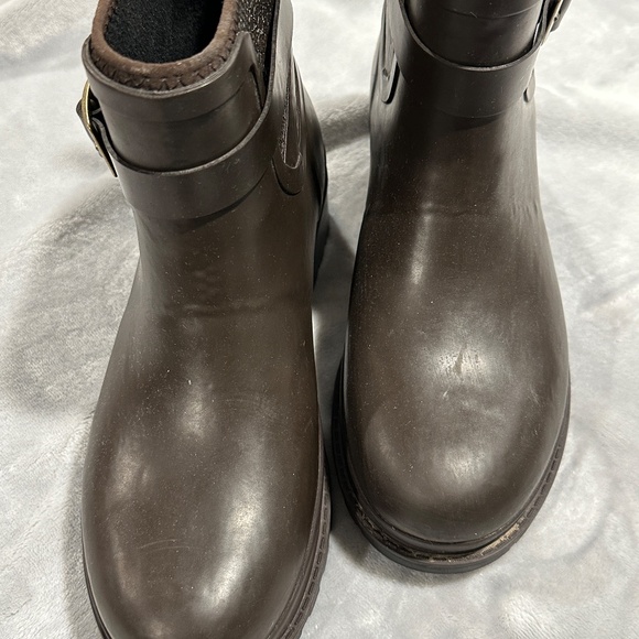 Original Muck Womens Liberty Ankle Rubber Waterproof Brown Boots - Picture 3 of 8